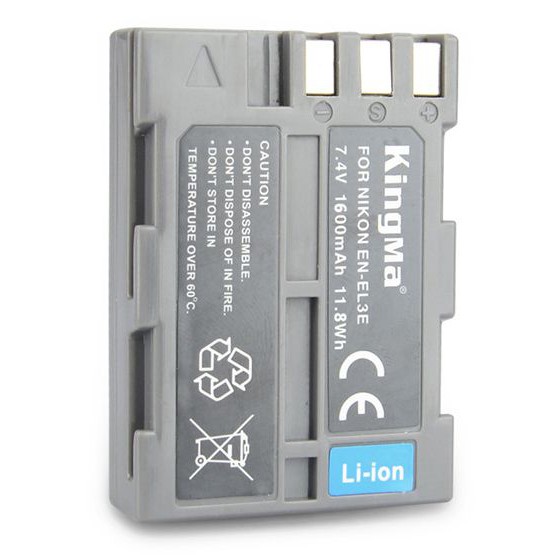 Pin, sạc kingma EN-EL3e cho máy ảnh Nikon
