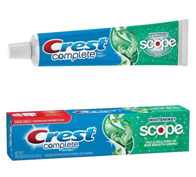 Kem đánh răng Crest complete Scope Advanced Freshness – Mỹ (232g)
