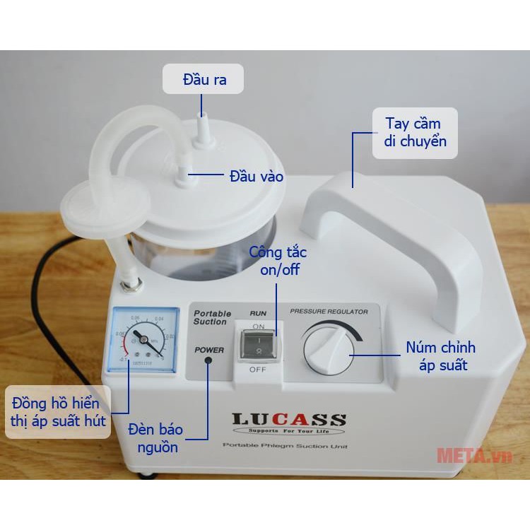 Máy Hút Dịch 1 Bình Lucass SS-6A
