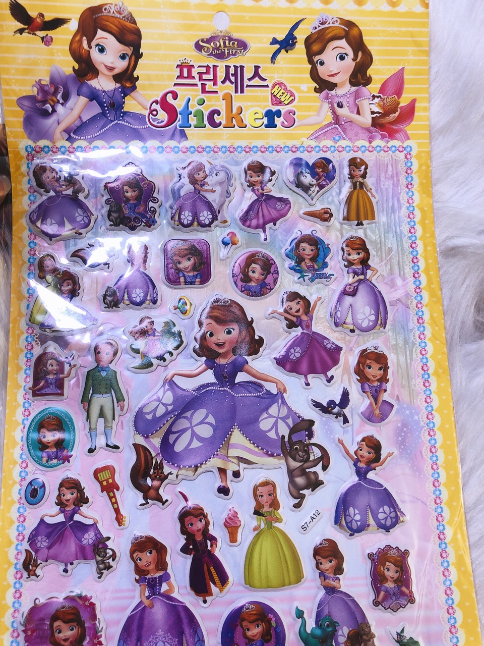 tấm dán hình sticker mẫu búp bê babie ( 1 tấm )