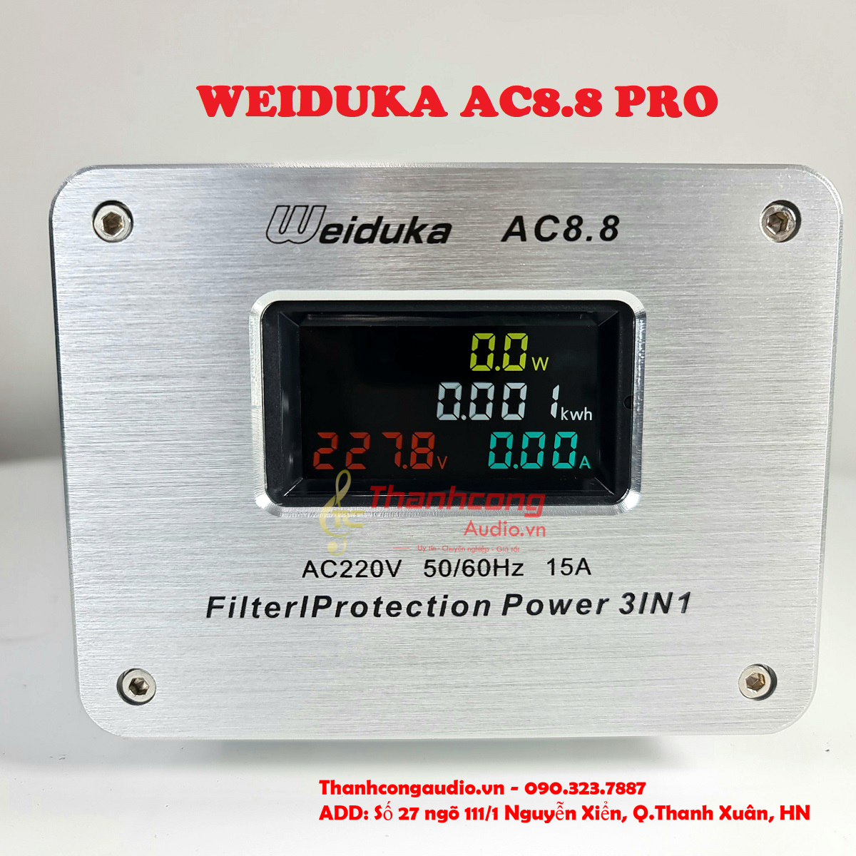 Bộ lọc điện AUDIO WEIDUKA AC8.8: Lọc phổ biến và tốt nhất.