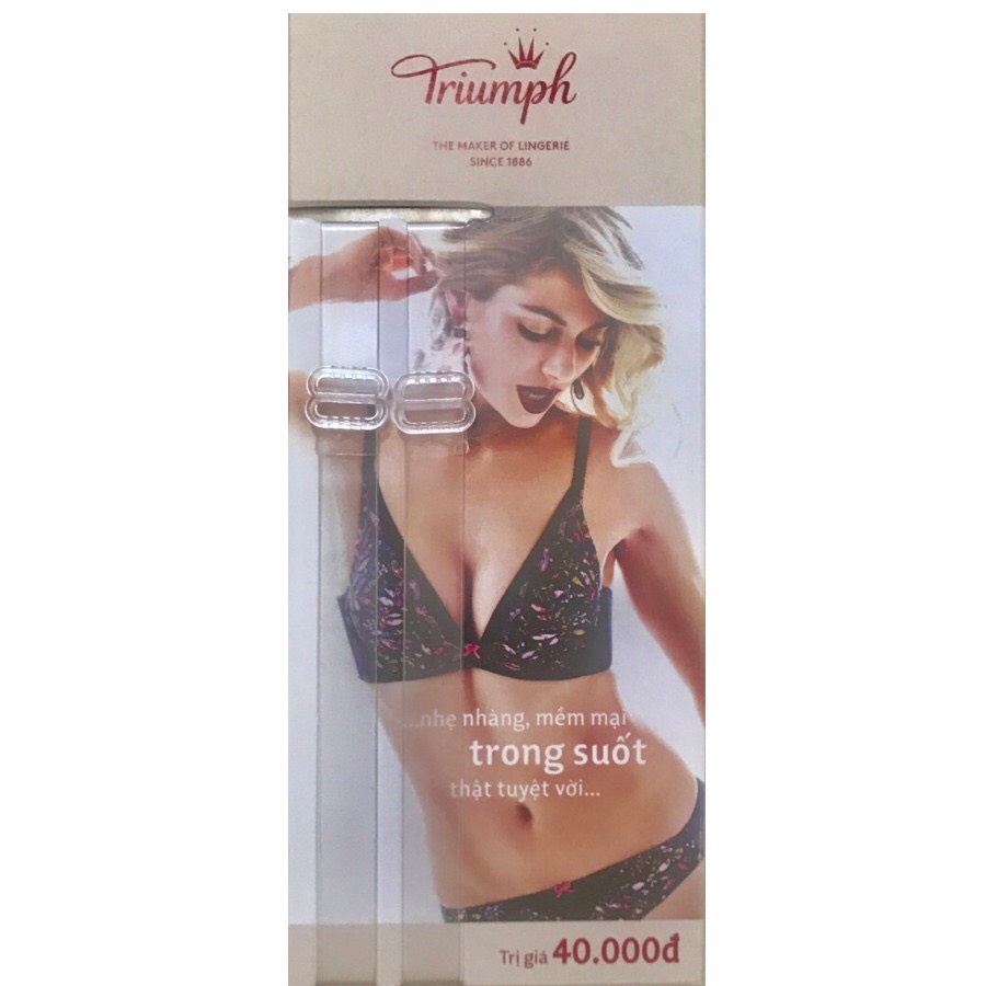[QUÀ TẶNG KHÔNG BÁN] Combo 3 bộ dây áo ngực trong suốt TRIUMPH