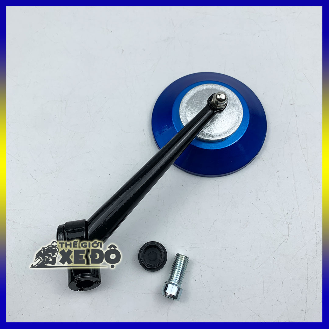 Kính chiếu hậu xe máy tròn, gương xe máy kích thước chuẩn giao thông đẹp phù hợp nhiều dòng xe
