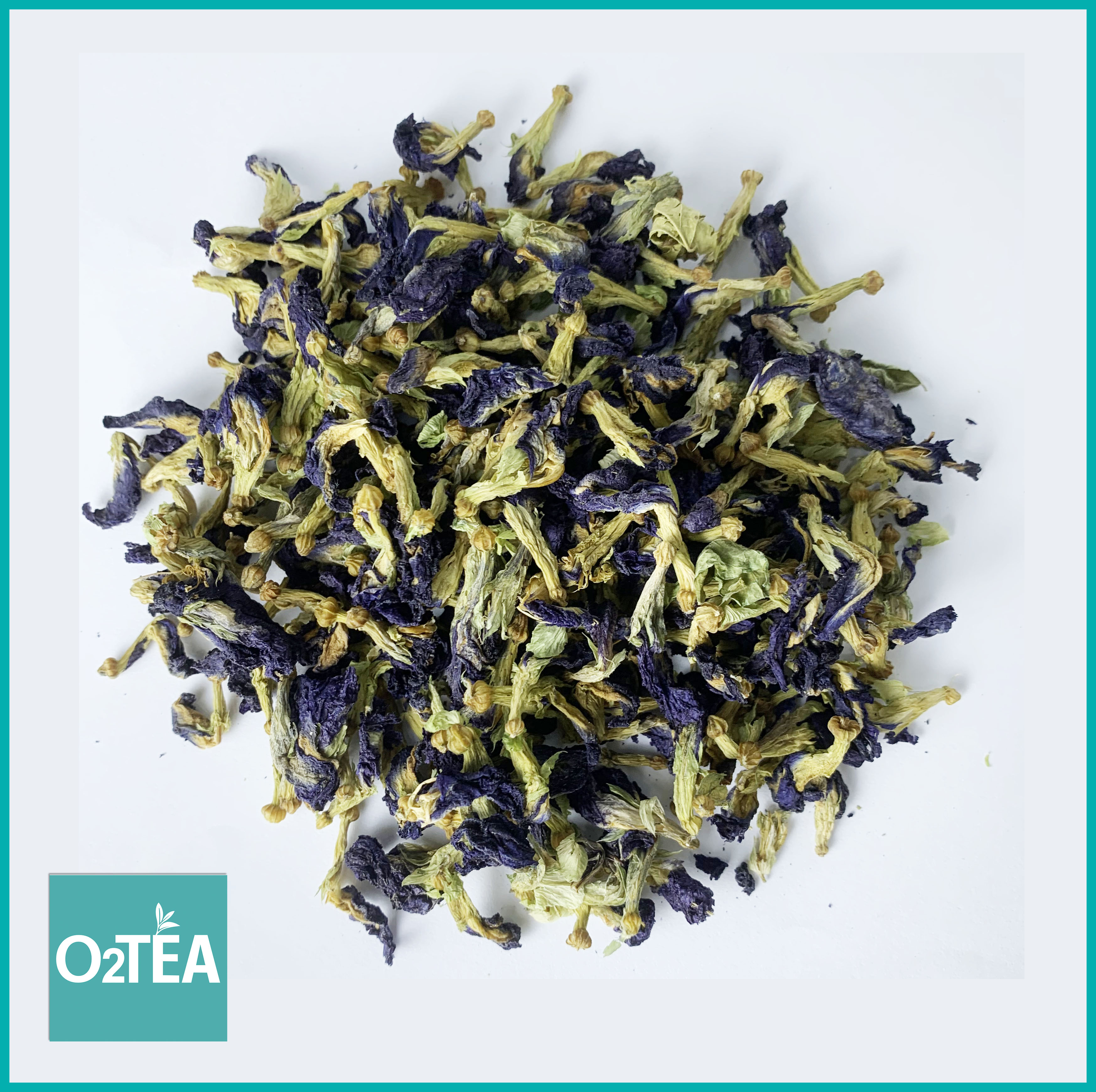Trà Hoa Đâu Biếc  Túi Zip 50g - Trà O2 TEA (Butterfly Pea Flower)