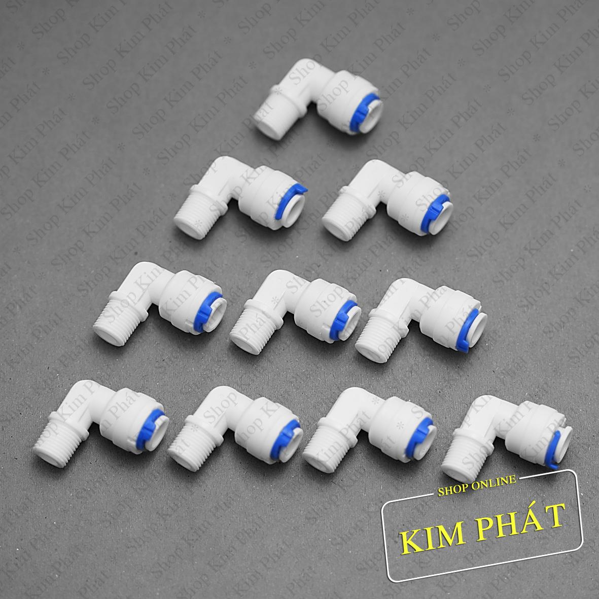 Bộ 10 co nối nhanh ren 10 ra dây 6 co dùng cho vỏ màng r.o – 4042s
