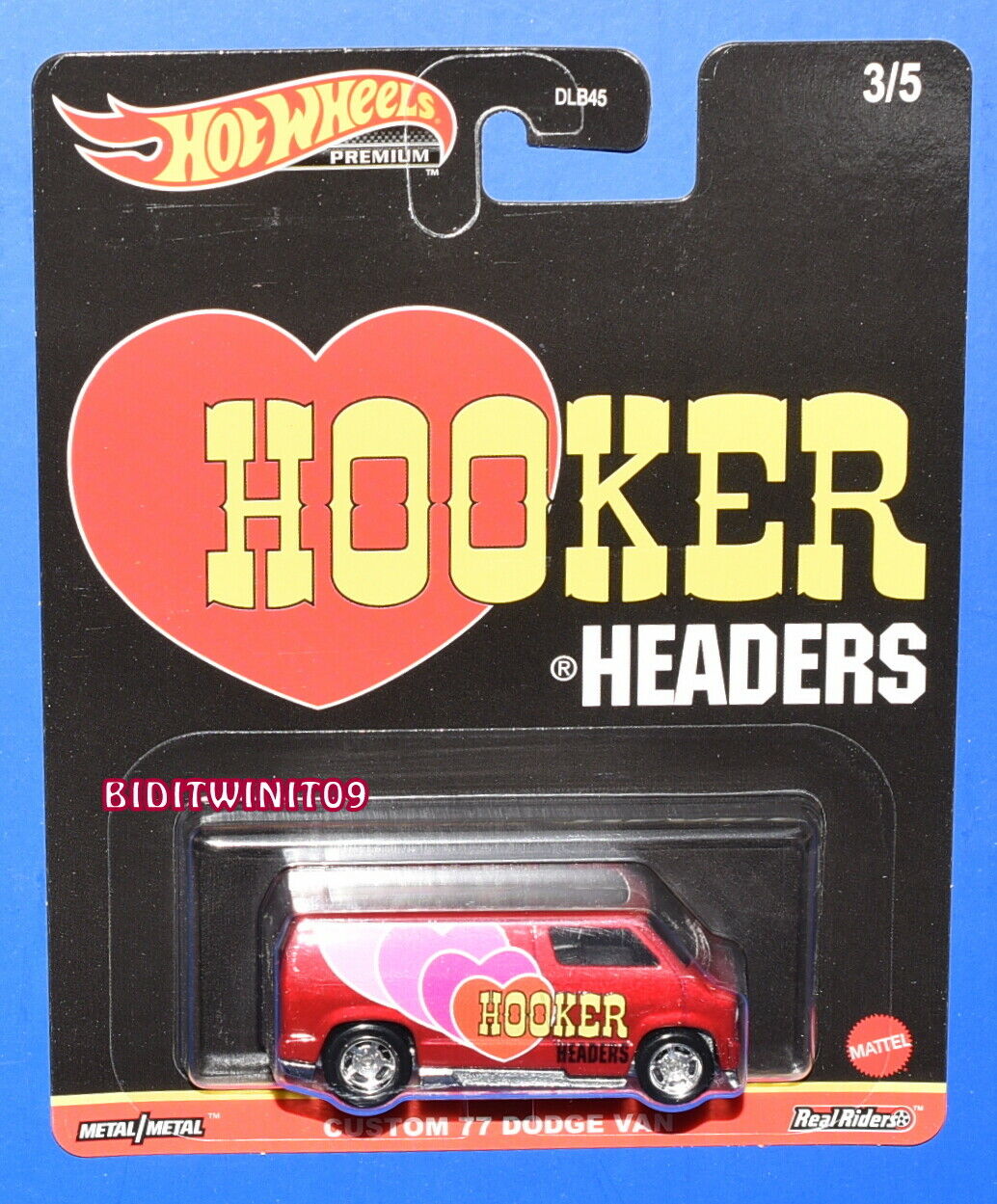 Xe mô hình hot wheels 2021 pop culture speed shop garage custom 77 dodge van 1/64