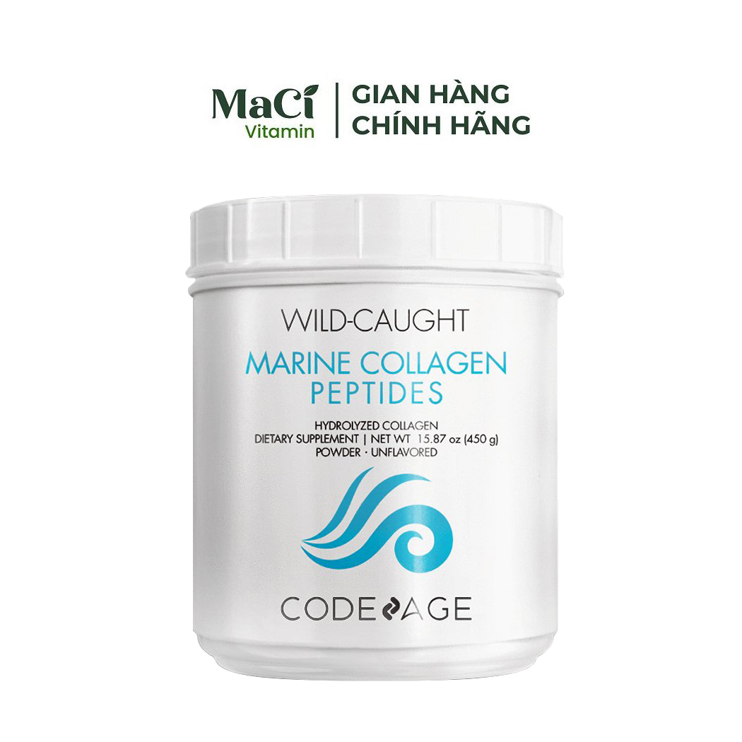 Bột Collagen Thủy phân Wild caught Marine collagen peptides Codeage Giúp