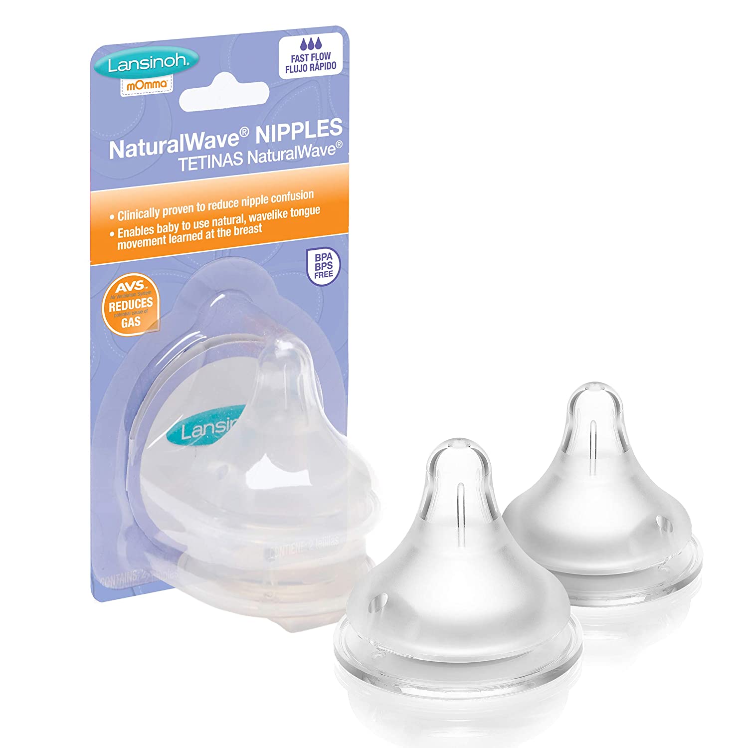 Set 2 núm ty Lansinoh L chính hãng từ Mỹ