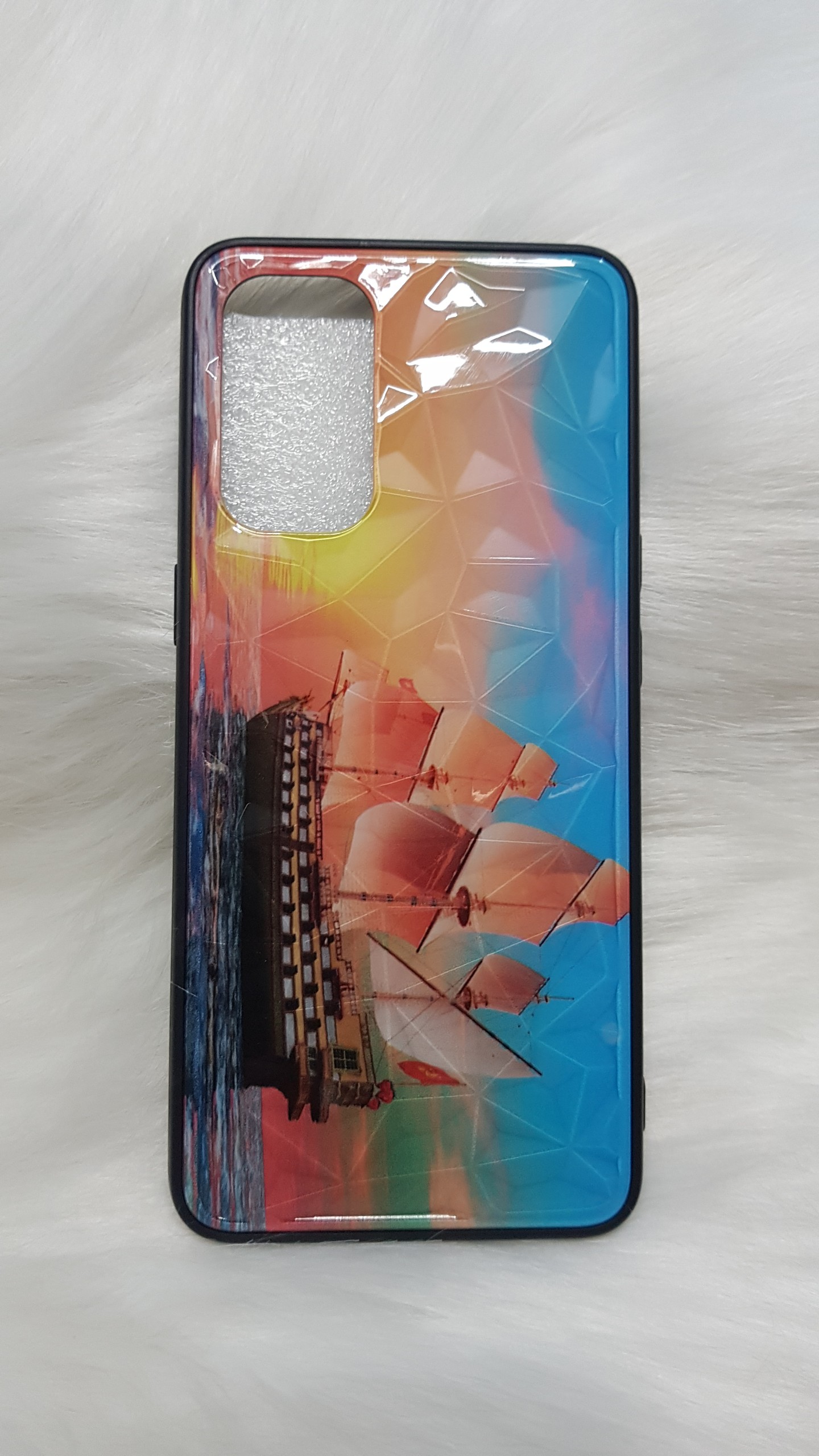 " MUA 1 TẶNG 1" OPPO RENO 5 - Ốp lưng viền nhựa dẻo lưng đá 3D cho máy OPPO RENO 5