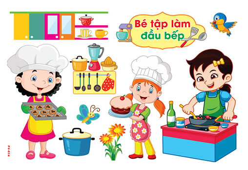 Decal mầm non-GÓC PHÂN VAI-3 khổ to 127x80