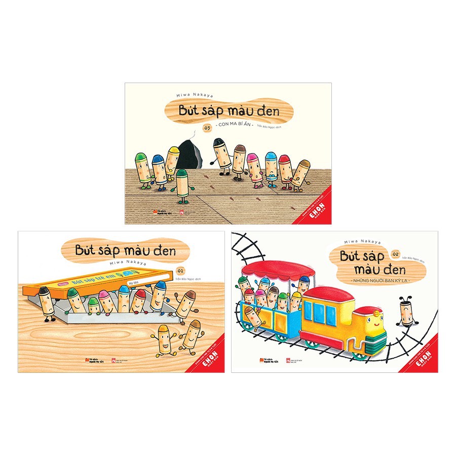 Sách Combo Ehon Nhật Bản - Bút Sáp Màu Đen (Bộ 3 Tập)