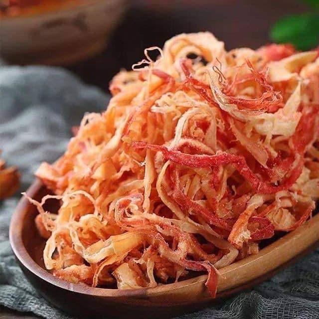mực sợi hấp nước dừa