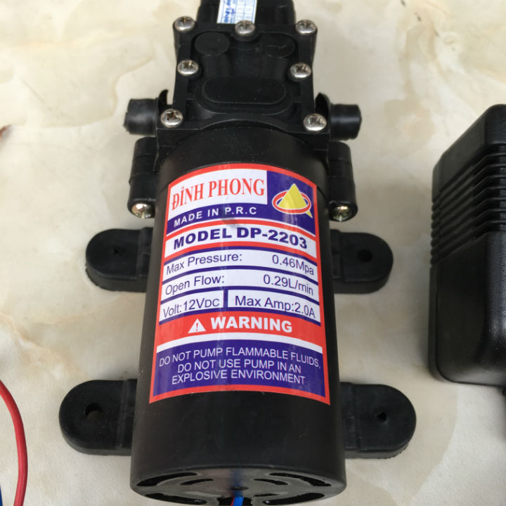 Máy bơm 12v tăng áp tự động ngắt