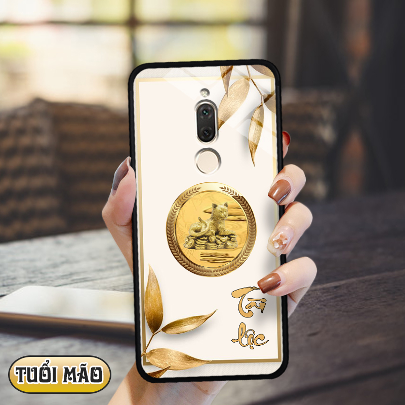 Ốp lưng kính 12 con giáp cho Huawei Nova 2i