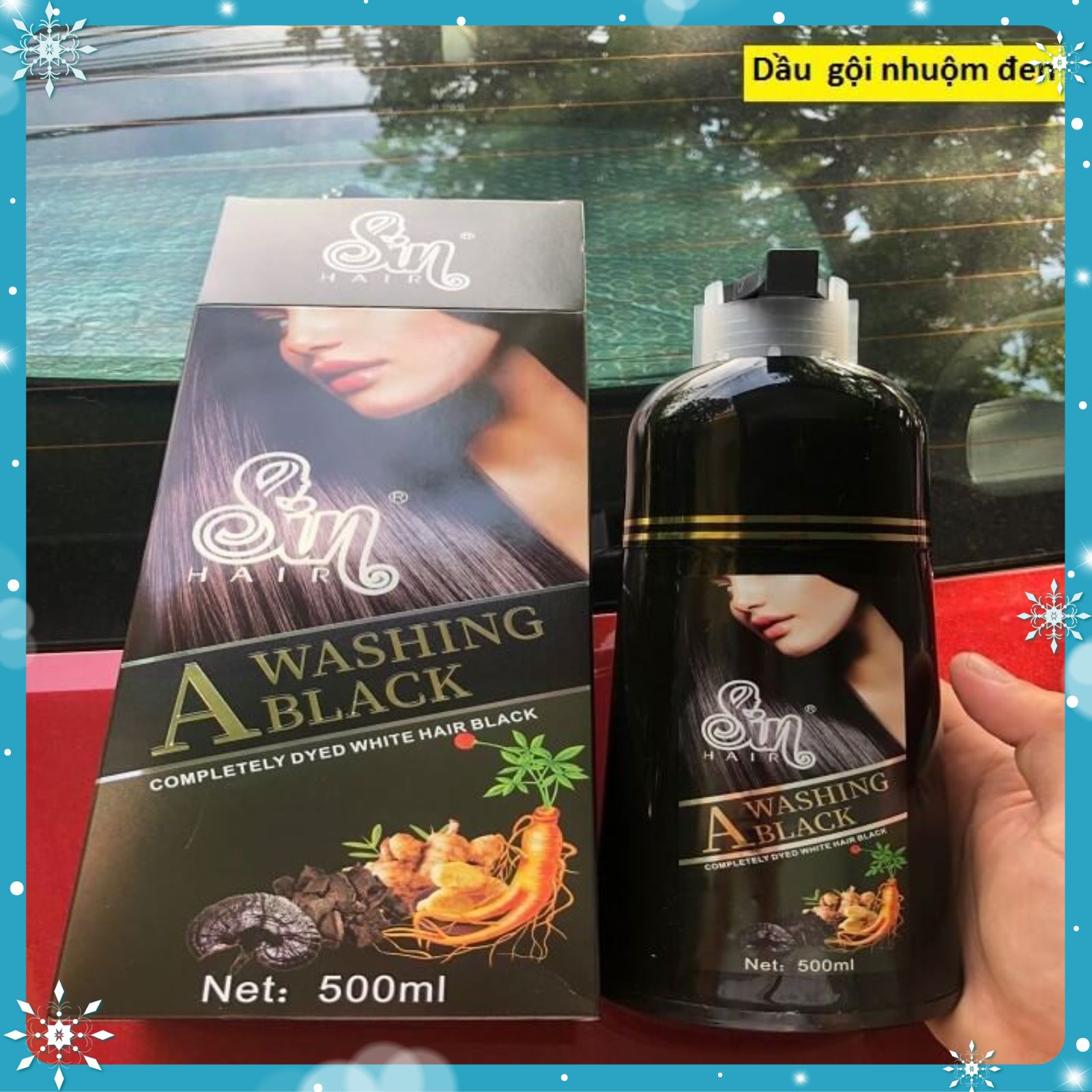 Dầu gội phủ bạc nhân sâm SIN HAIR Nhật Bản