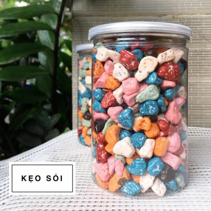 Kẹo sỏi đá nhân socola Lon 100g 250g 500gr