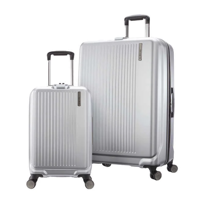 Vali Samsonite Amplitude 2-piece hardside, Vali Du Lịch, Vali Kéo, Valy Doanh Nhân, Size S/Size L, Khóa Chống Trộm TSA An Toàn, Bánh Xe Xoay 360 Độ, Nhập Đức, Bảo Hành 12 Tháng