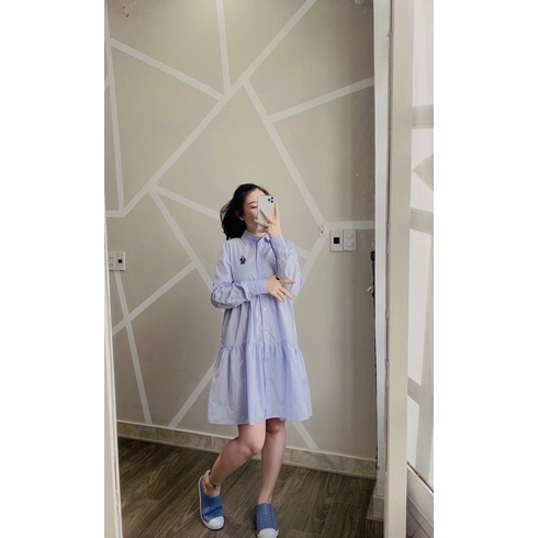 Váy Đầm sơ mi nữ whoau xuất Hàn