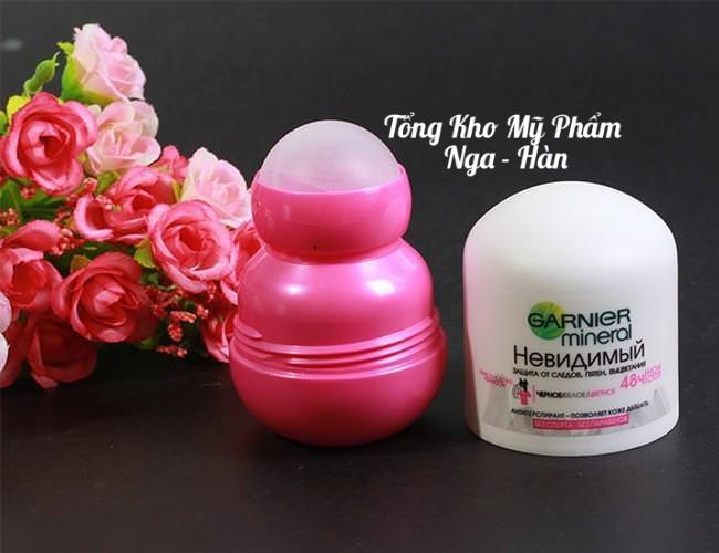 [HCM]Lăn khử mùi Garnier Mineral (Hồng)