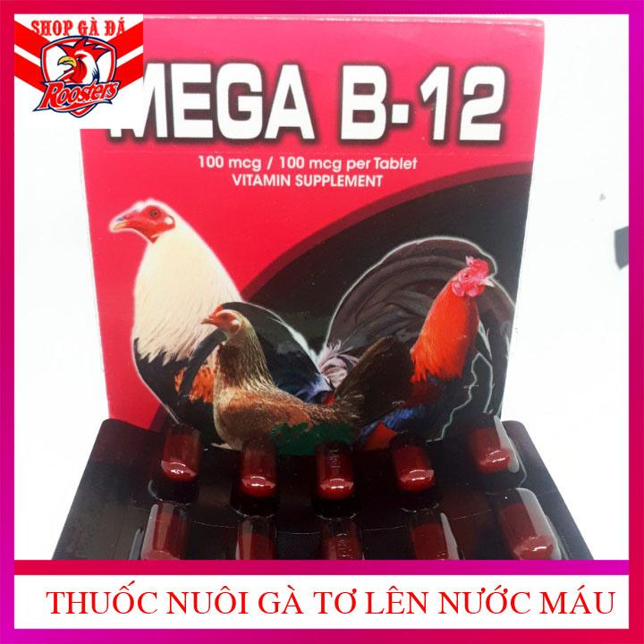 Mega B12 Vĩ 10 Viên Dinh Dưỡng Cho Gà Đá