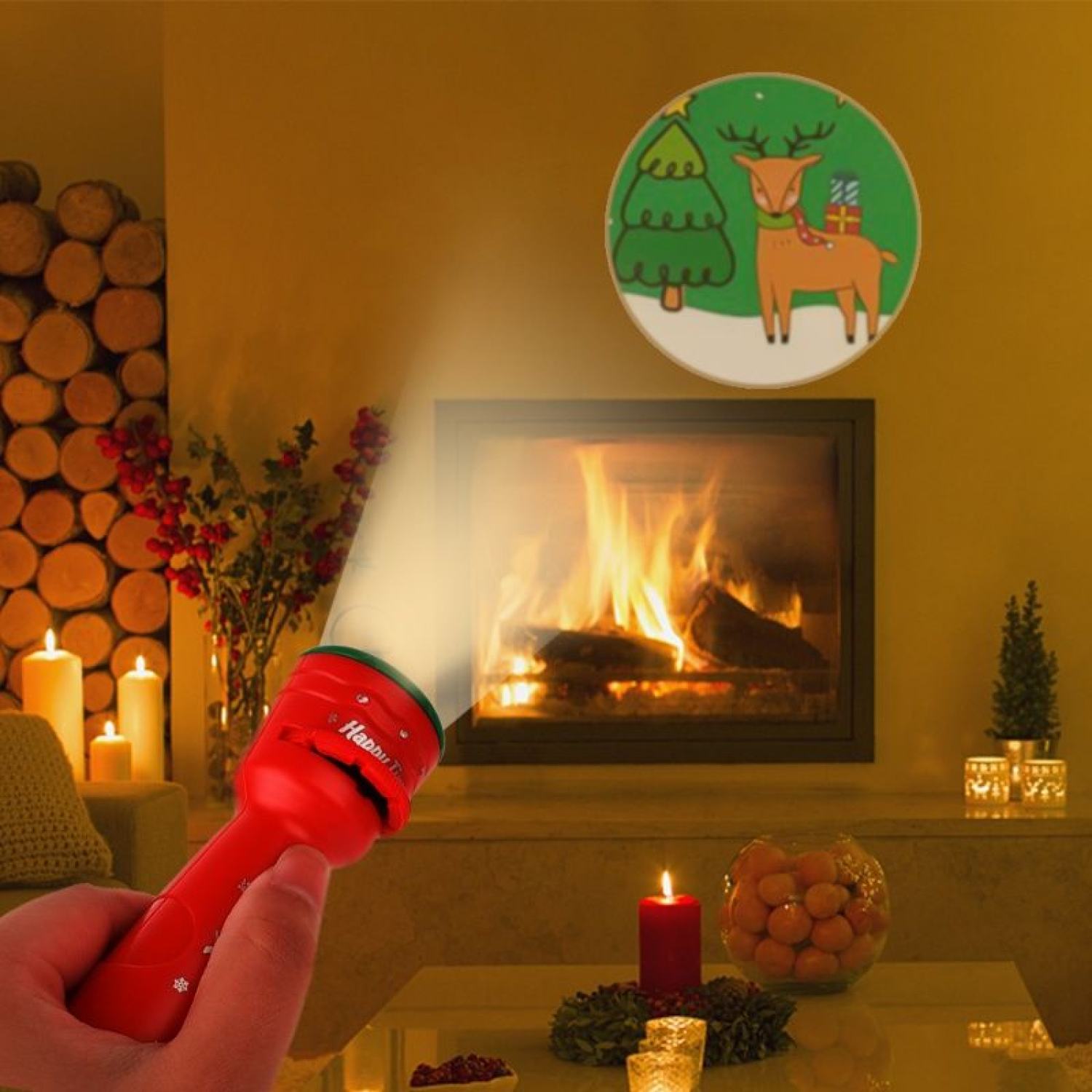 [QUÀ TẶNG] Đèn chiếu hình Noel