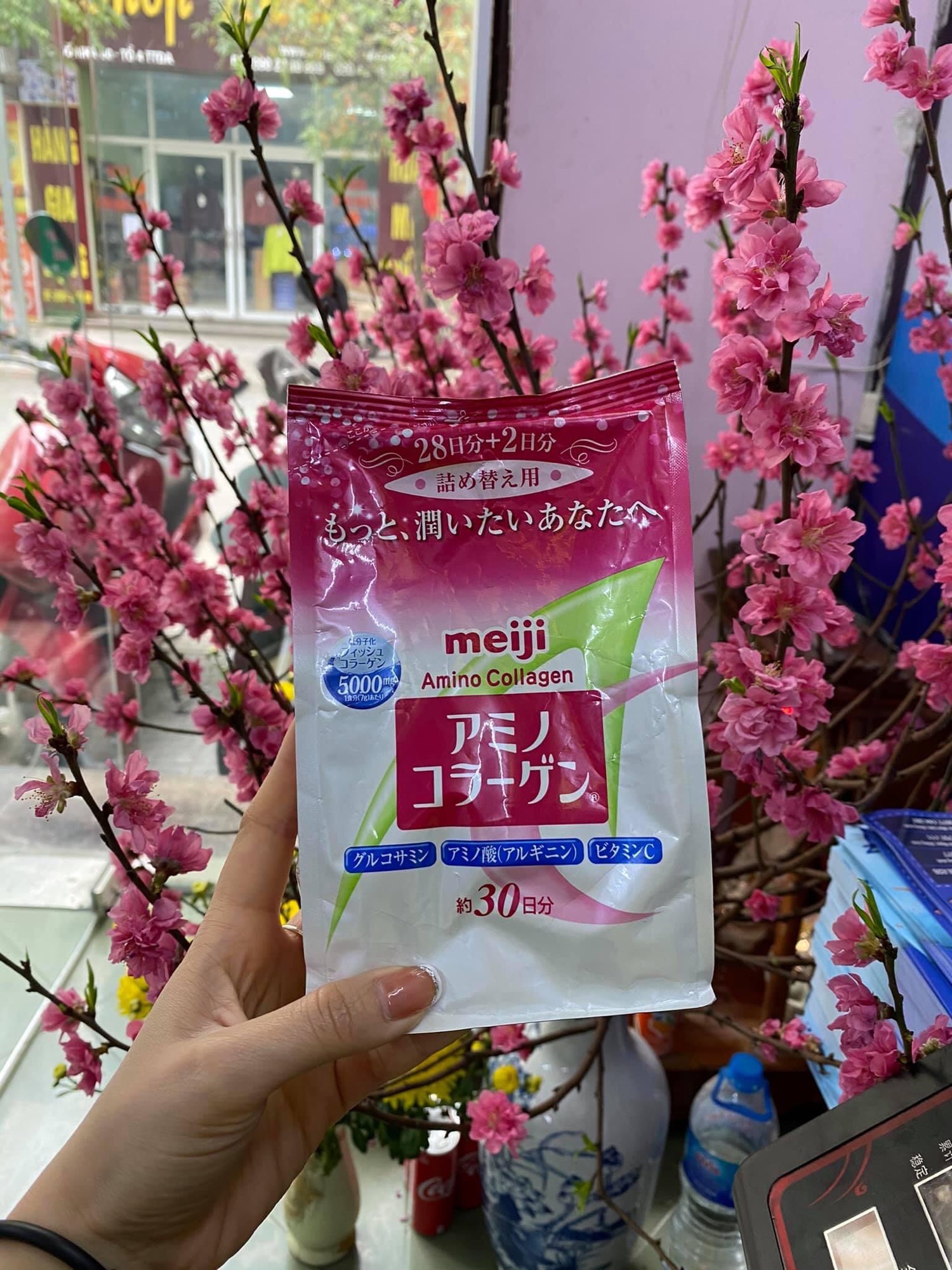 Bột Collagen Meiji Amino Nhật Bản
