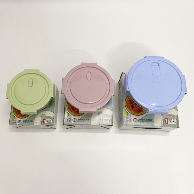 Hộp Thuỷ Tinh Tròn Đựng Thực Phẩm 400ml/620ml/950ml