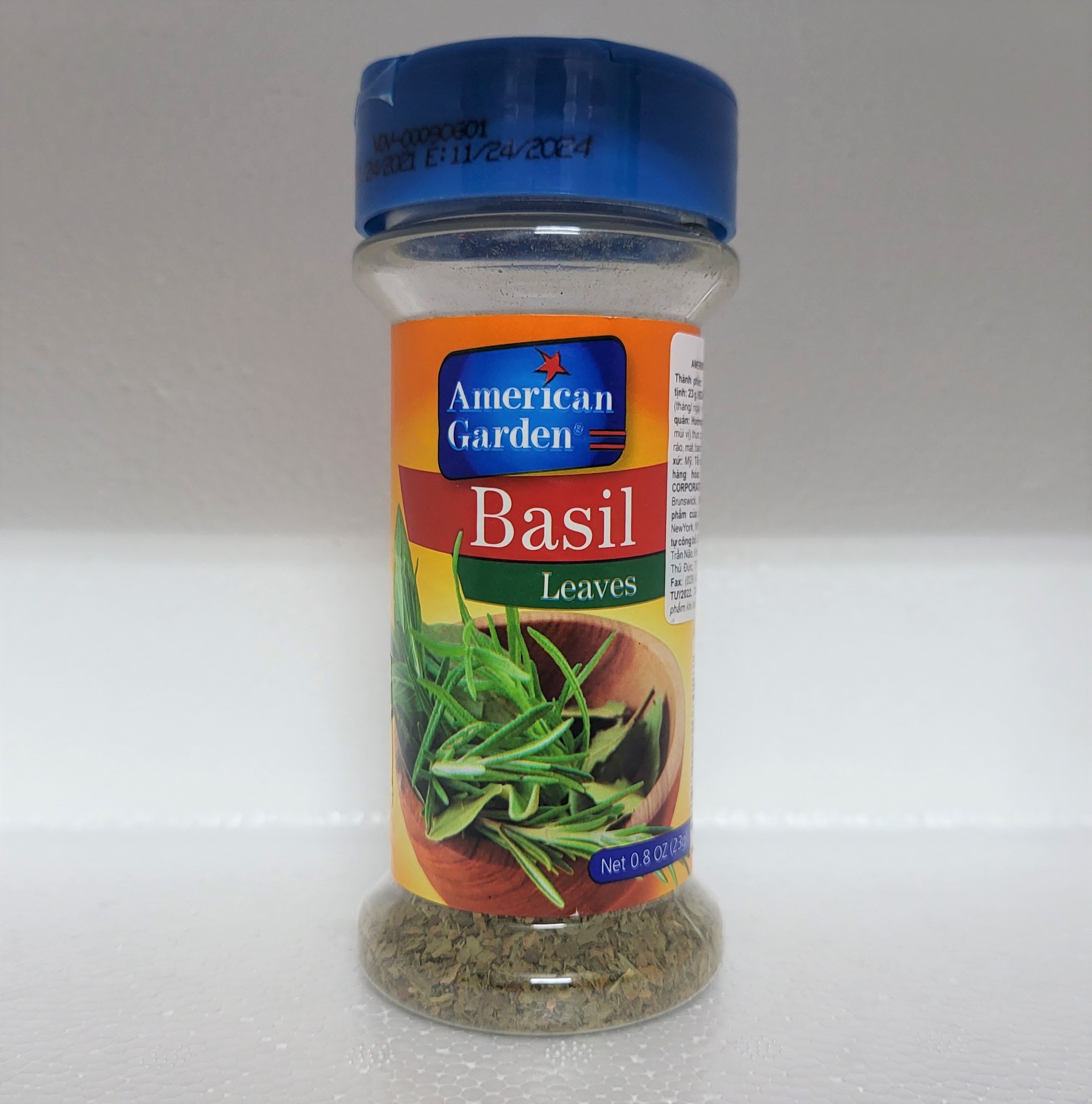 [Lọ 23g] LÁ HÚNG QUẾ [USA] AMERICAN GARDEN Basil Leaves (atu)