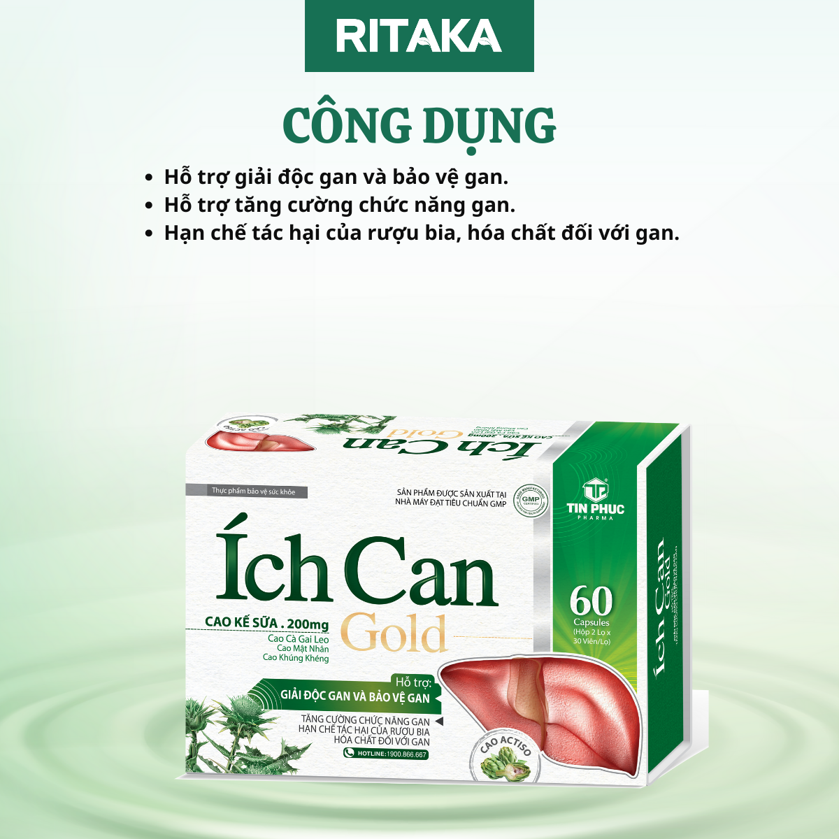 ÍCH CAN - Hỗ trợ giải độc và mát gan