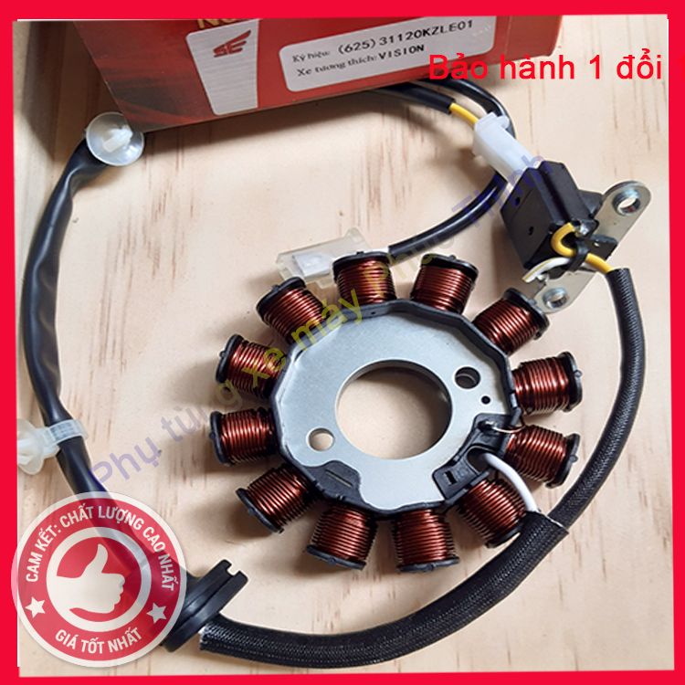 Cuộn lửa xe Vision đời đầu, Cuộn điện xe máy đánh lửa mạnh ổn định bảo hành 6 tháng