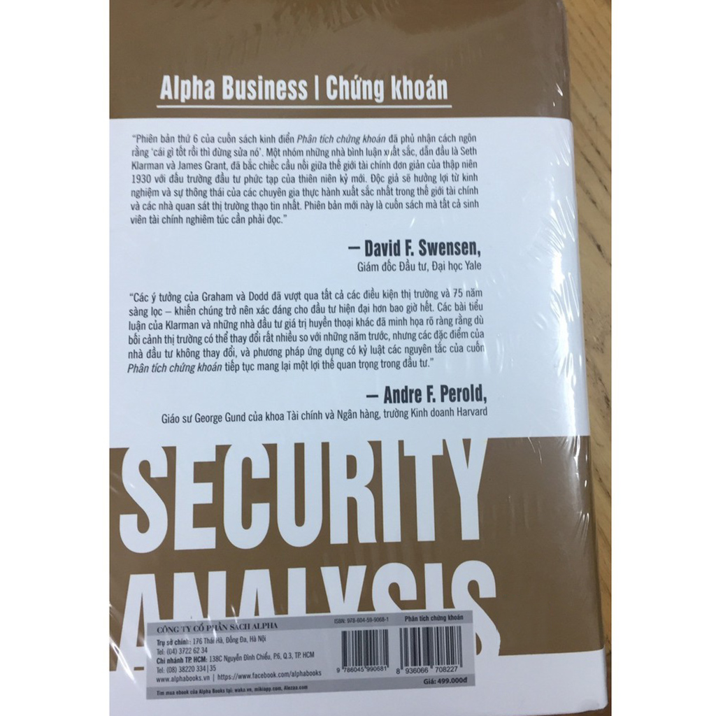 Sách Phân Tích Chứng Khoán + Tặng Bookmark