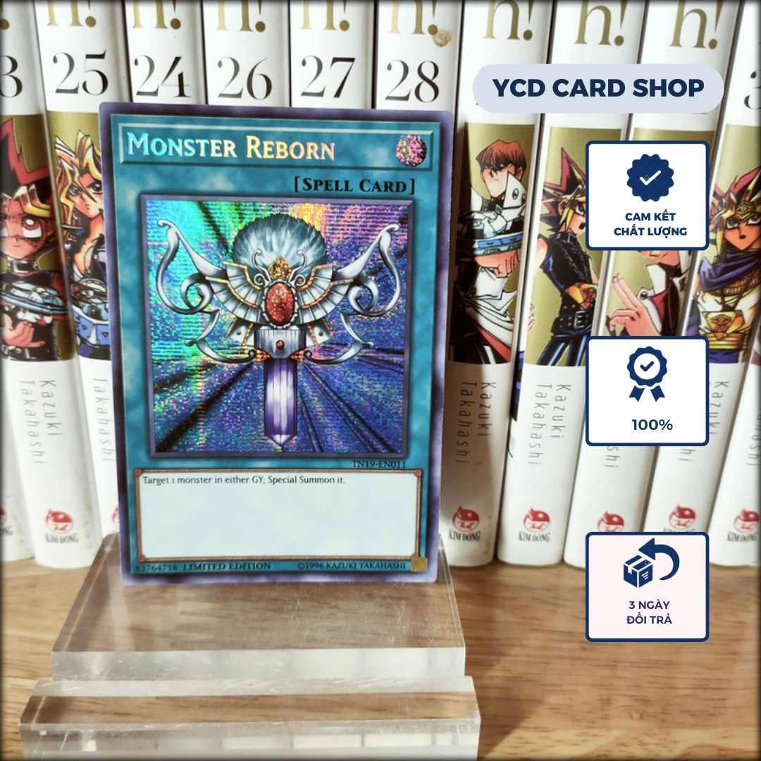 Thẻ bài yugioh Chính hãng Monster Reborn – Prismatic Secret Rare