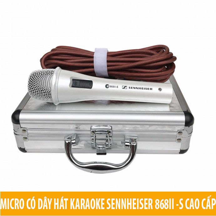 [HCM][ Siêu Sale ] Micro Có Dây Hát Karaoke Cao Cấp Sennheiser  838 II - S  | Mua Ngay Micro Xịn Có Kiểu Dáng Nhỏ Gọn Vỏ Hợp Kim Chống Va Đập Mic Hát  Dàn Karaoke Loa Kéo  Hát Siêu Nhẹ Lọc Bỏ Tạp Âm | Thu Âm Tốt - Giọng Hát Hay‎