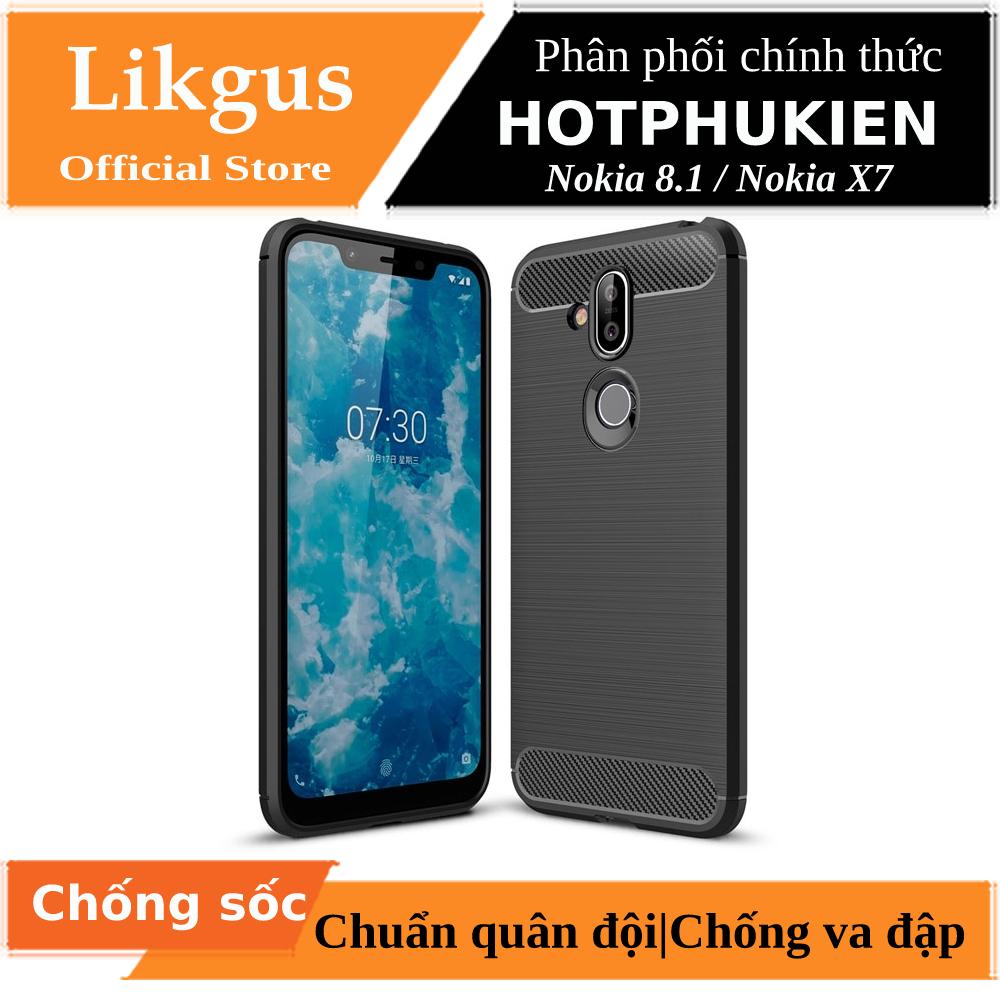 Ốp lưng chống sốc Likgus cho Nokia 8.1 / Nokia X7  (chống va đập, chống vân tay) - Phân phối bởi Hotphukien