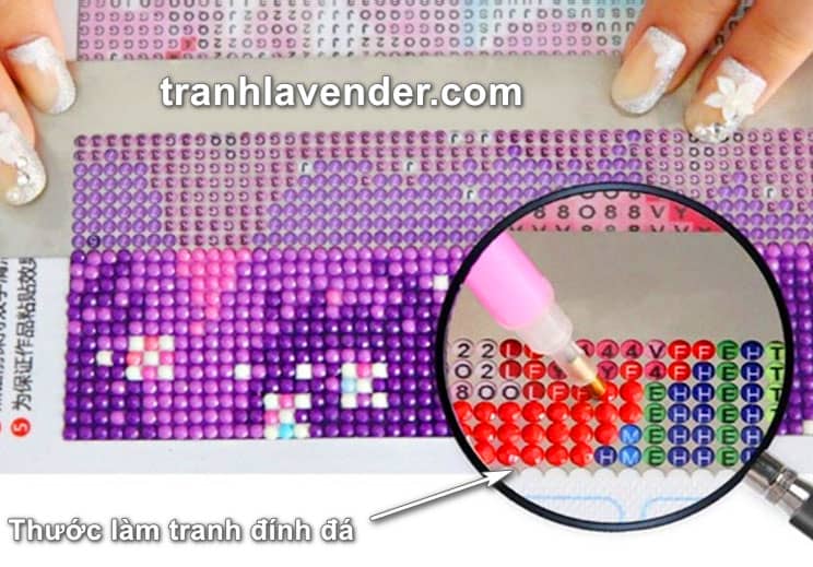 Tranh đính đá phúc lộc thọ H945