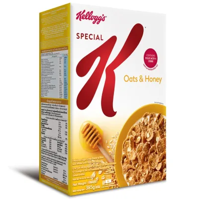 Ngũ cốc ăn sáng Kellogg's Special K Oats & Honey hộp 209gr