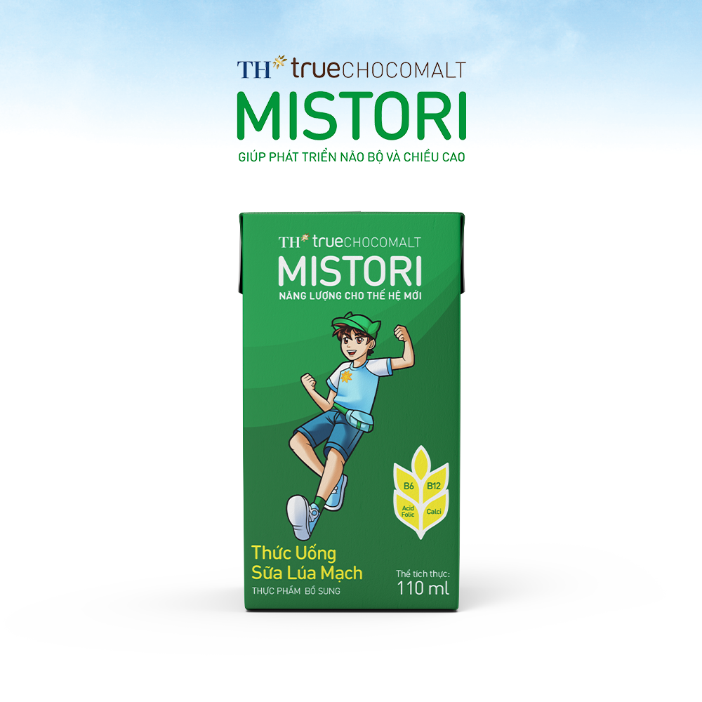 Thùng thức uống sữa lúa mạch TH true CHOCOMALT MISTORI 110ml (48 Hộp)