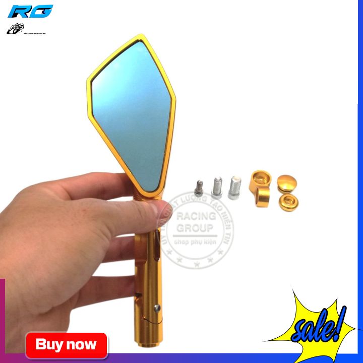 [HCM]Gương chiếu hậu Rizoma 5 canh L1 Full Nhôm - 1 CÁI