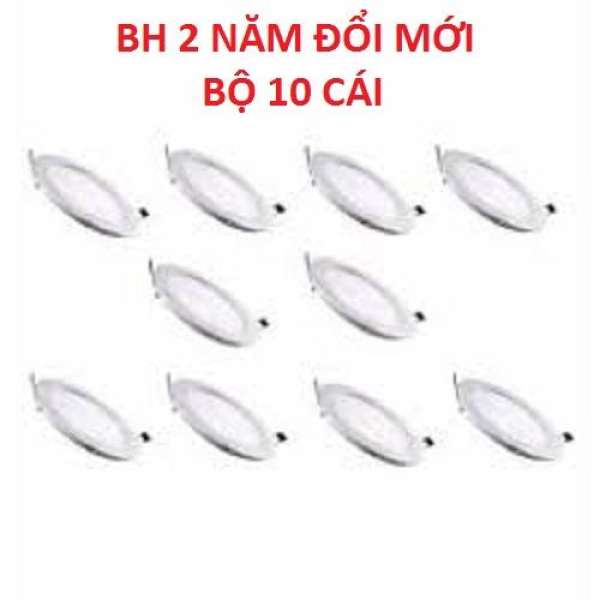 Bộ 10 Đèn led âm trần siêu mỏng 12w tròn phi 150 T300