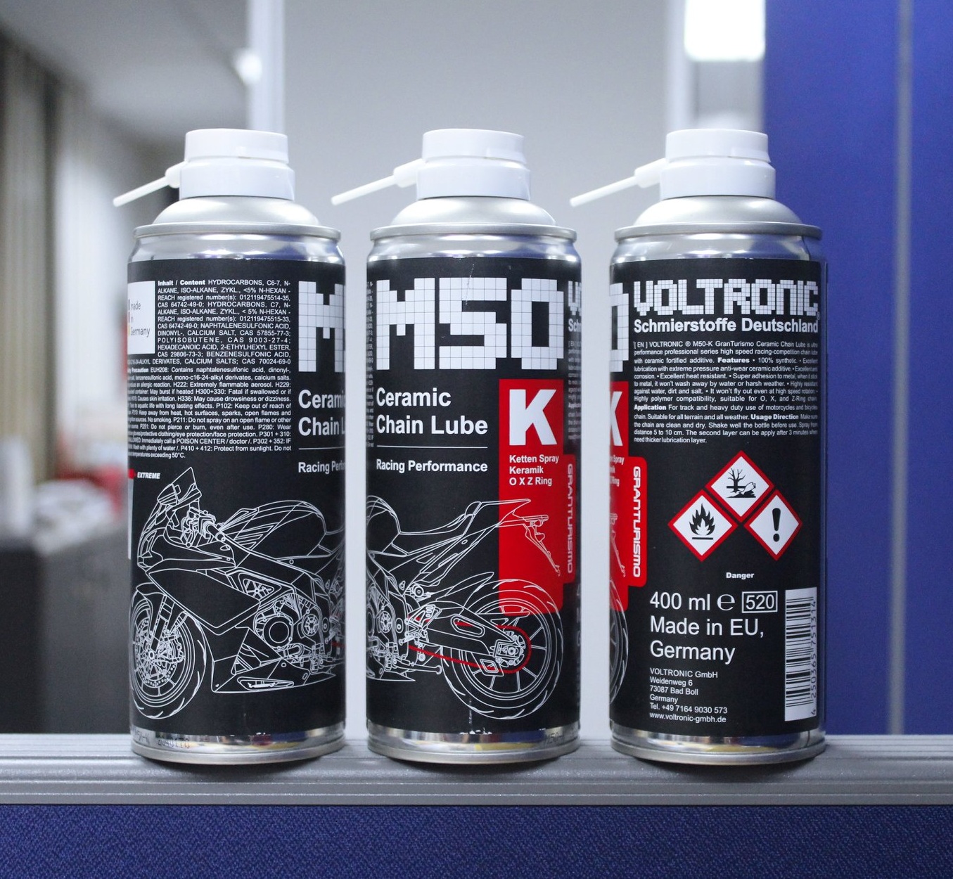 Xịt sên Voltronic M50- K Ceramic Chain Lube 400ml