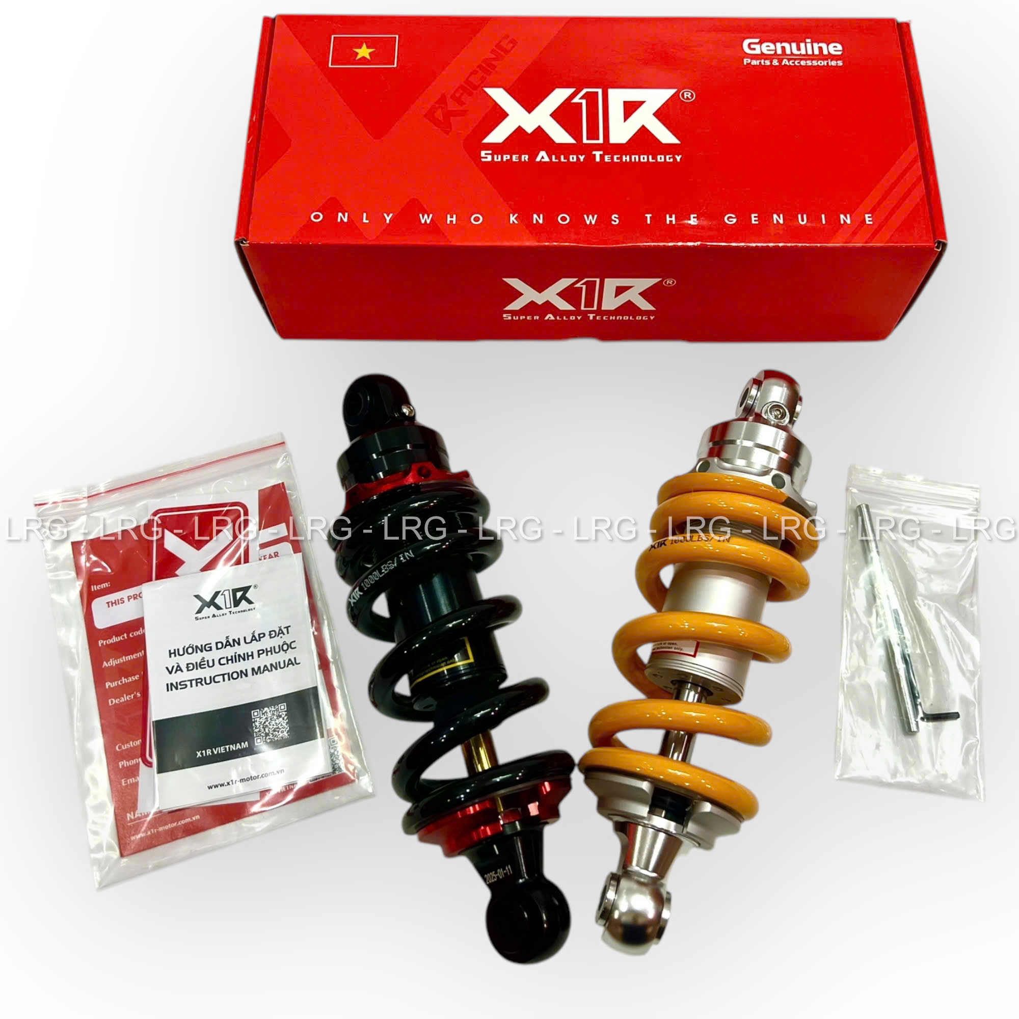 Phuộc Sau X1r Không Bình Dầu Không Tăng Chỉnh Winner, Sonic 230mm lắp đặt như zin