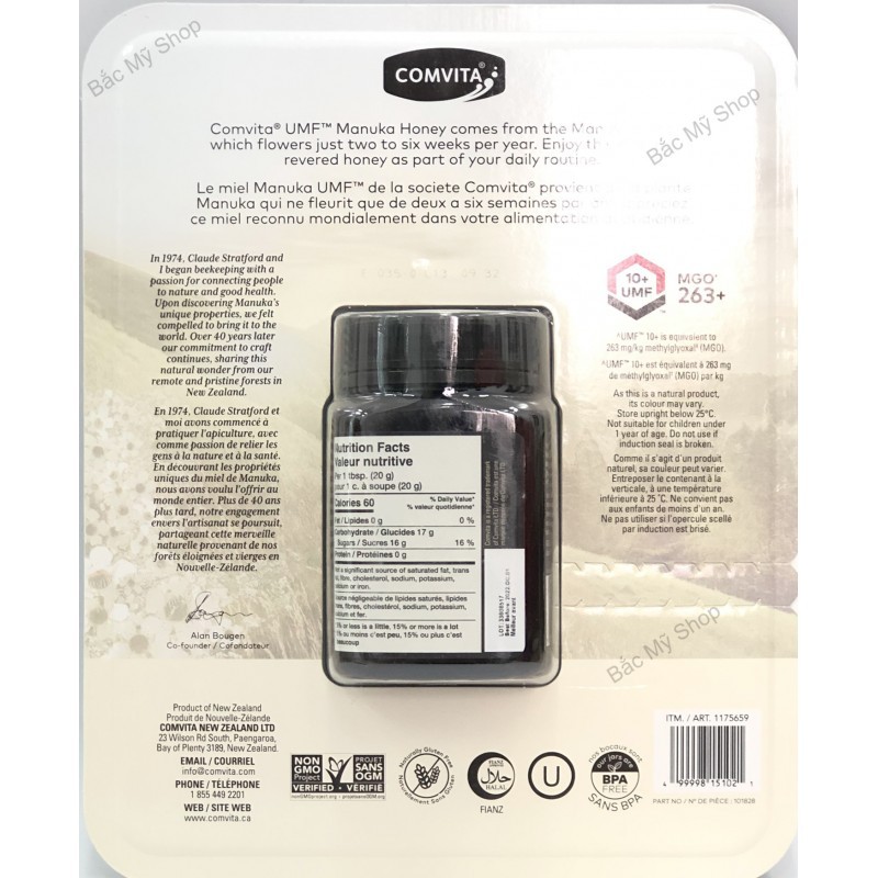[HCM]Mật Ong Manuka Comvita UMF10 + (MGO 263+) 500G.