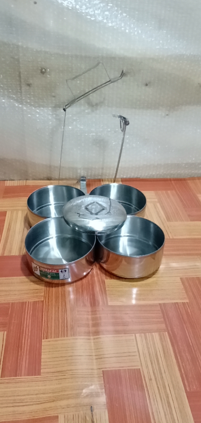 [HCM]CẶP LỒNG CÀ MÈN 4 NGĂN INOX CAO CẤP CÓ QUAI XÁCH -
