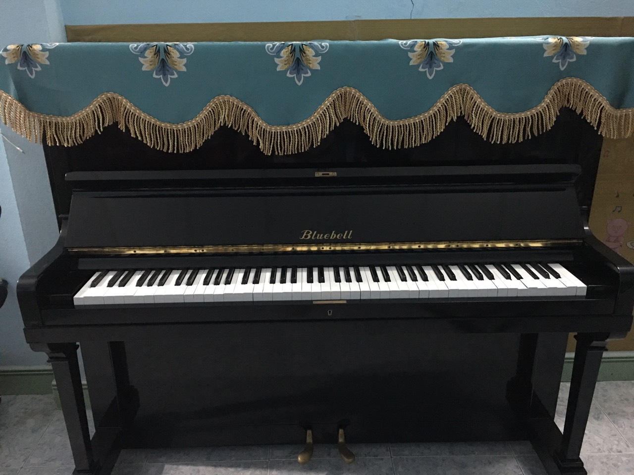 [HCM]KHĂN PHỦ ĐÀN PIANO CƠ GẤM THÊU - 310L
