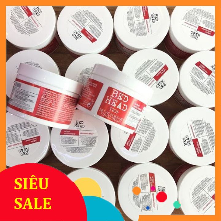 Kem Ủ Tóc TIGI - Bed Head Resurrection Treatment Mask 200g (Đỏ)