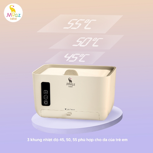 (FREESHIP ĐẾN 50k) Máy Hâm Ấm Khăn Giấy Ướt, Máy Làm Ấm Khăn Giấy Ướt MB059 Moaz BéBé MB 059 NAM9