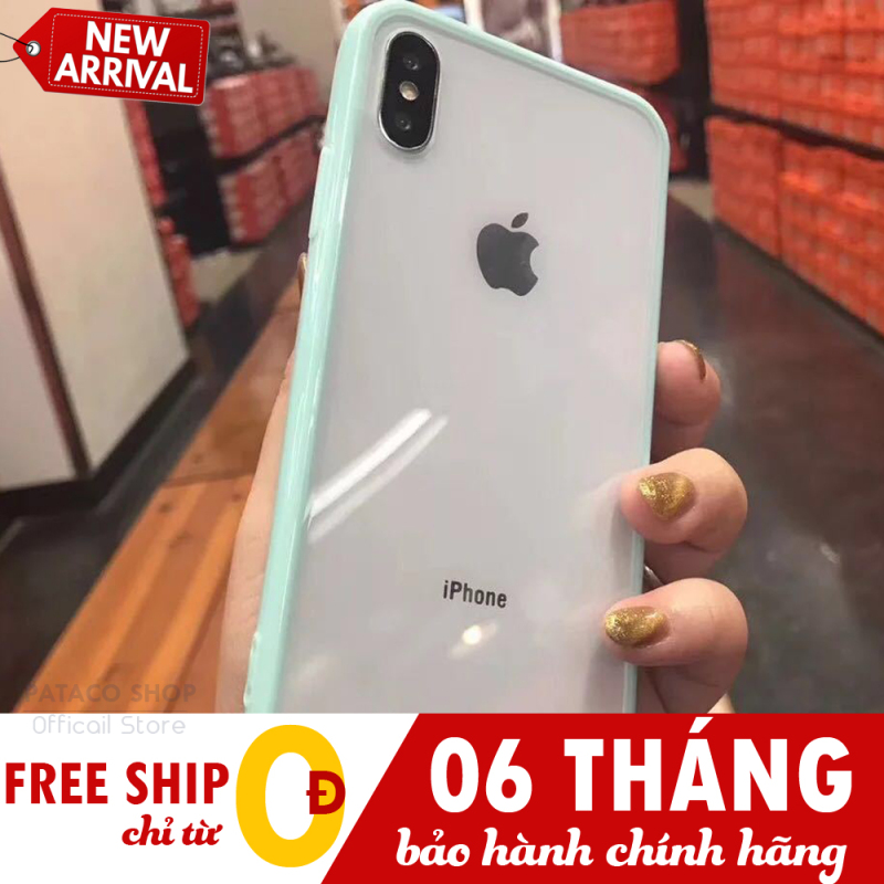 Giá Ốp lưng iPhone Silicone trong suốt viền màu cực đẹp chống sốc tuyệt đối CAKO2 cho iPhone 5/5s/6/6plus/6s/6s plus/6/7/7plus/8/8plus/x/xs/xs max/11/11 pro/11 promax