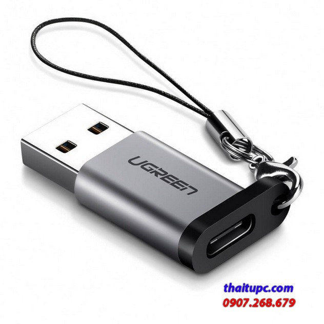 Đầu chuyển USB 3.0 to USB-C 3.1 (female) Cao Cấp Ugreen 50533