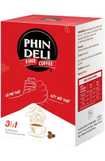 Combo 3 Hộp CÀ PHÊ HÒA TAN PHINDELI ( hộp 18 gói)