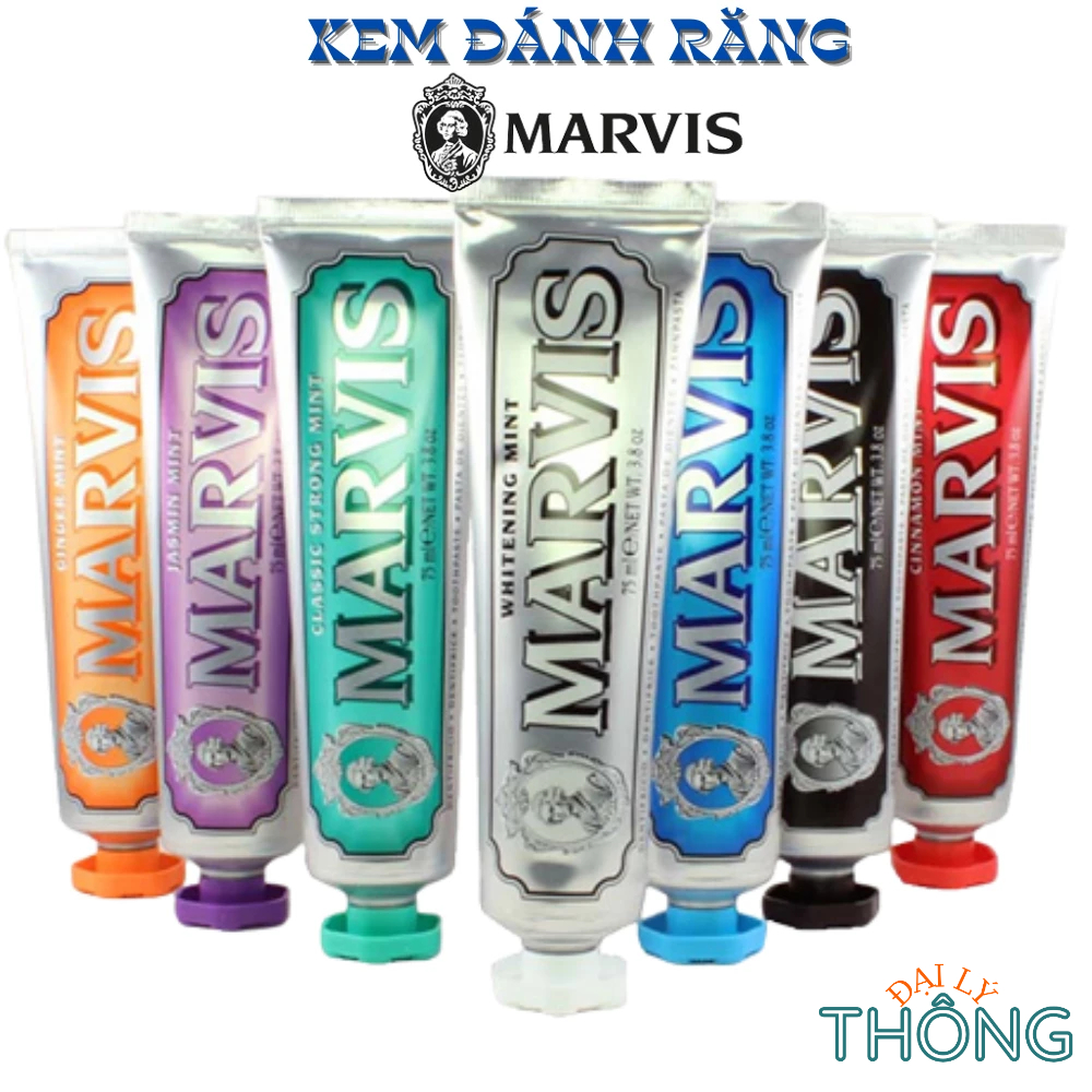 MARVIS Toothpaste (Cinnamon Mint | Whitening Mint) 85ml Marvis premium toothbrush